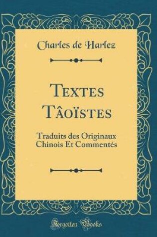 Cover of Textes Tâoïstes