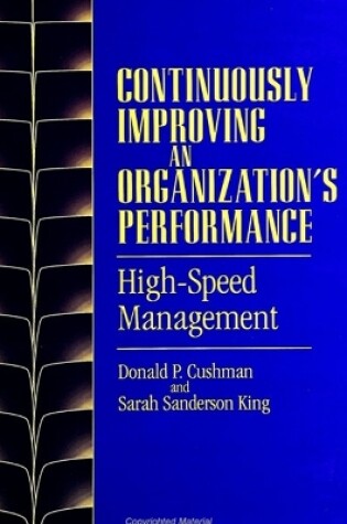 Cover of Continuously Improving an Organization's Performance