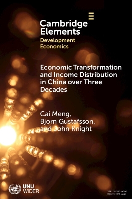 Book cover for Economic Transformation and Income Distribution in China over Three Decades