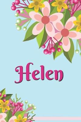 Book cover for Helen Personalized Blank Lined Journal Notebook