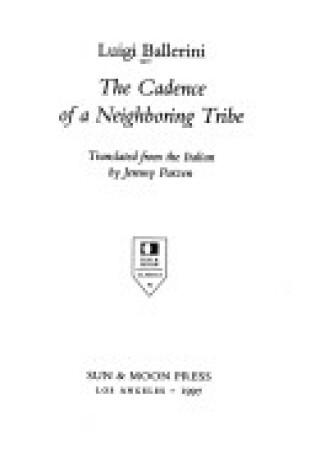 Cover of The Cadence of a Neighboring Tribe,