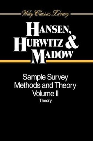 Cover of Sample Survey Methods and Theory, Volume 2