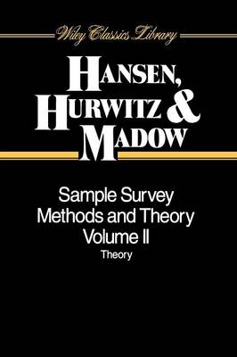 Book cover for Sample Survey Methods and Theory, Volume 2