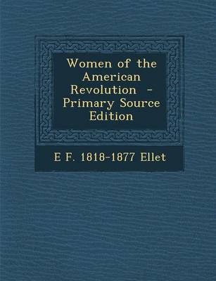 Book cover for Women of the American Revolution