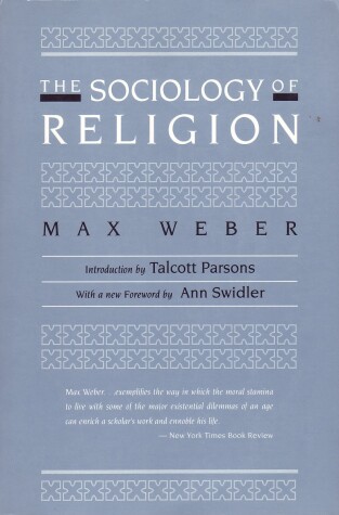 Book cover for The Sociology of Religion