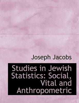 Book cover for Studies in Jewish Statistics