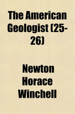 Cover of The American Geologist Volume 25-26