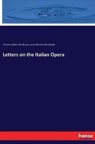 Cover of Letters on the Italian Opera