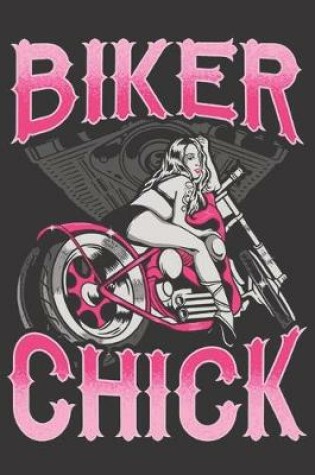 Cover of Notebook for Biker dirt bike motocross drag race biker chick