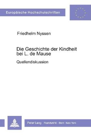 Cover of Die Geschichte Der Kindheit Bei L. de Mause