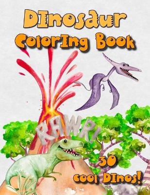 Book cover for Dinosaur coloring book
