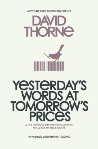Cover of Yesterday's Words at Tomorrow's Prices