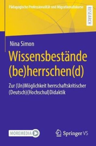 Cover of Wissensbestande (Be)Herrschen(d)