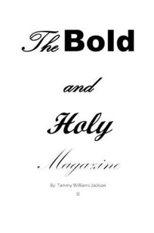 Cover of The Bold and Holy Magazine