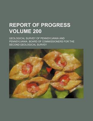 Book cover for Report of Progress Volume 200