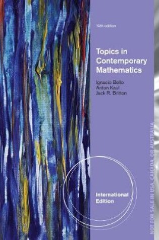 Cover of Topics in Contemporary Mathematics, International Edition