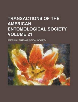 Book cover for Transactions of the American Entomological Society (V. 47 1921)