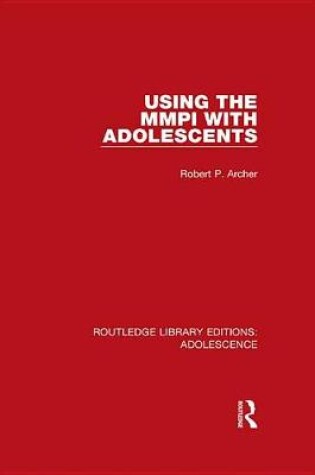 Cover of Using the MMPI with Adolescents