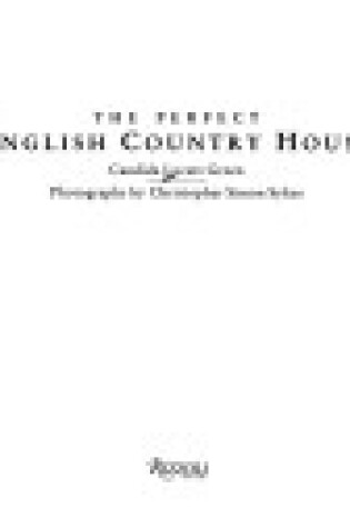 Cover of The Perfect English Country House