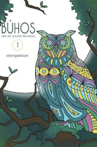 Cover of Búhos libro para colorear para adultos 1