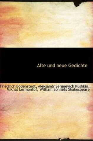 Cover of Alte Und Neue Gedichte