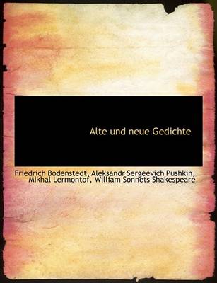 Book cover for Alte Und Neue Gedichte