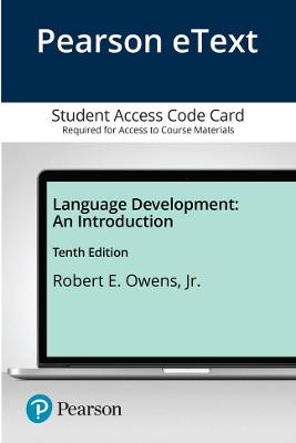 Book cover for Pearson eText for Language Development