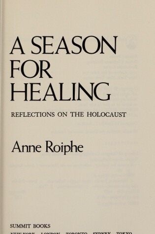 Cover of A Season for Healing