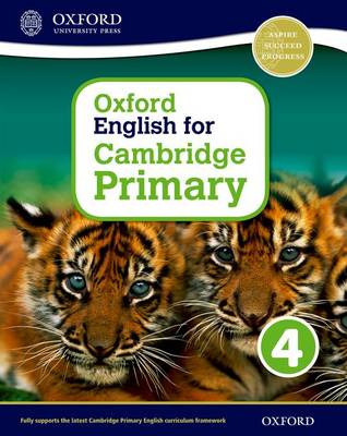 Book cover for Oxford English for Cambridge Primary Student Book 4