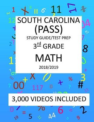 Book cover for 3th Grade SOUTH CAROLINA PASS TEST, 2019 MATH, Test Prep