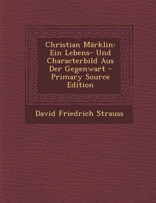 Book cover for Christian Marklin