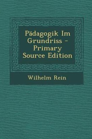 Cover of Padagogik Im Grundriss