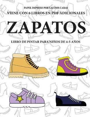 Book cover for Libro de pintar para niños de 4-5 años (Zapatos)