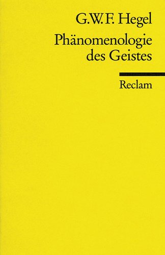 Book cover for Phanomenologie Des Geistes