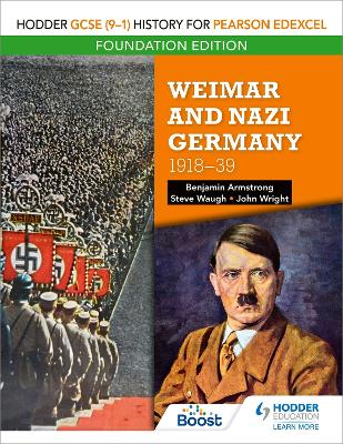 Book cover for Hodder GCSE (9-1) History for Pearson Edexcel Foundation Edition: Weimar and Nazi Germany, 1918-39