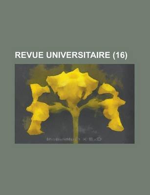 Book cover for Revue Universitaire (16)