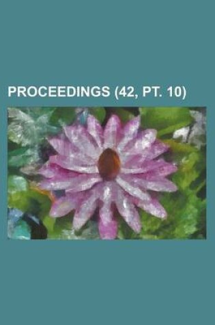 Cover of Proceedings (42, PT. 10)