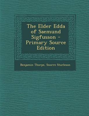 Book cover for The Elder Edda of Saemund Sigfusson - Primary Source Edition