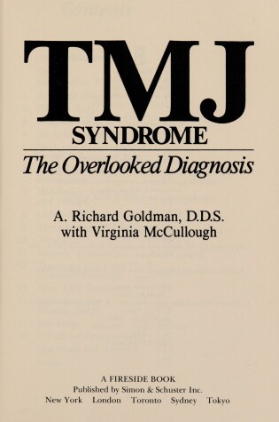 Cover of Tmj Syndrome