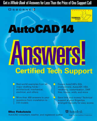 Book cover for AutoCAD 14 Answers! Certified Tech Support