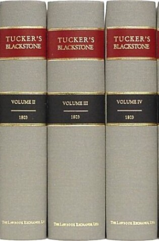 Cover of Blackstone's Commentaries