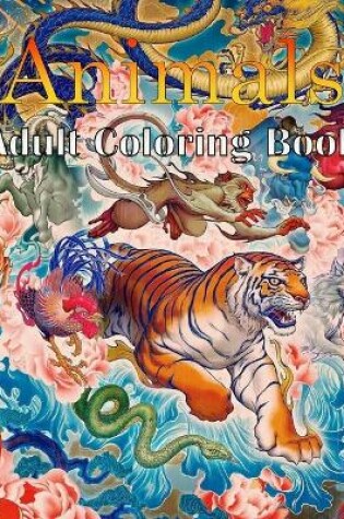 Cover of Animals Adult Coloring Book