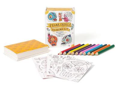 Book cover for Sugar Skulls Coloring Kit