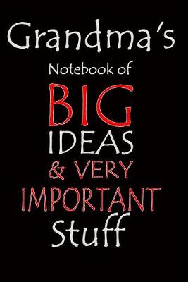 Book cover for Grandma's Notebook of Big Ideas & Very Important Stuff