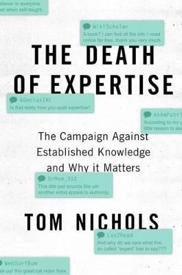 Book cover for The Death of Expertise