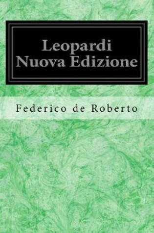 Cover of Leopardi Nuova Edizione