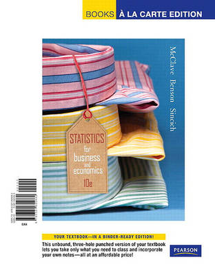 Book cover for STATS for Business & Economics, Books a la Carte Edition