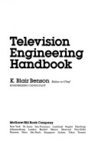 Cover of Television Engineering Handbook