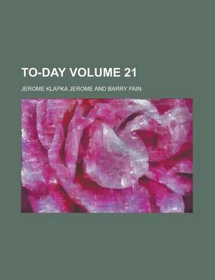Book cover for To-Day Volume 21