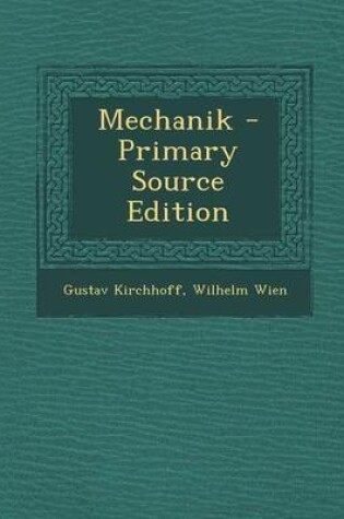 Cover of Mechanik - Primary Source Edition